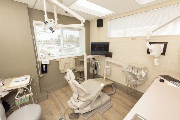 Dental exam room.