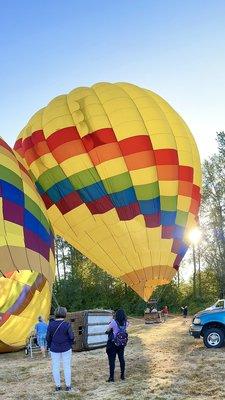 Balloon ready to launch