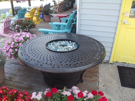 Fire Pits are a great addition to your patio! Stop by and see all your options - both ready-to-go and custom!