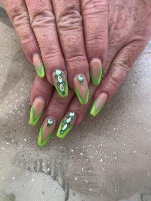 St Patrick's nails