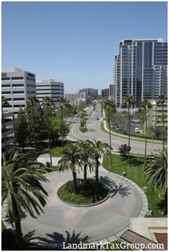 A soaring view of Santa Ana from one of our conference rooms. | http://www.LandmarkTaxGroup.com