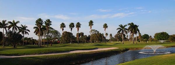 Overlooking the east course from the clubhouse.