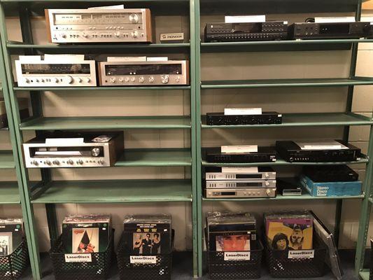 Laserdiscs!!!! Selection of receivers and equalizers.