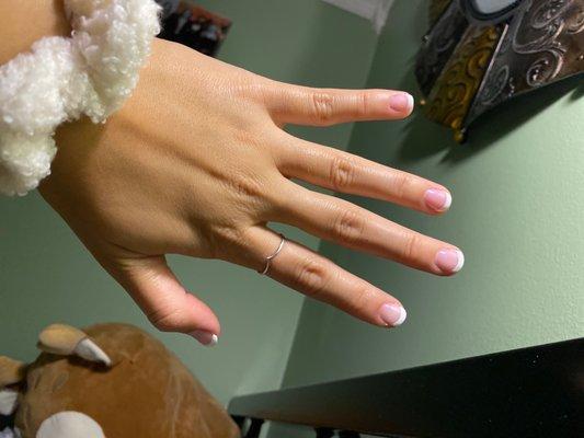 French manicure, gel