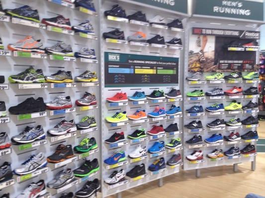 Great selection of running shoes.