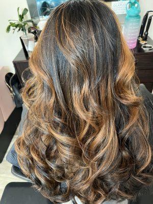 Balayage hair by Michelle Scarpete