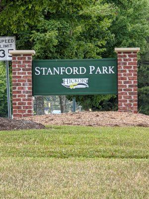 Entrance to Stanford Park, Hickory