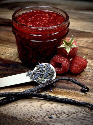 Raspberry lavender jam