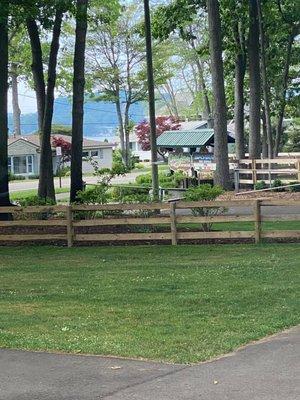 View of lake from our campsite