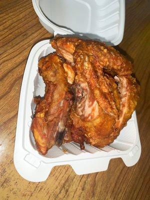 Fried half chicken