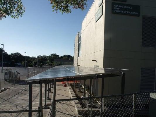 Solar Installed over walk way in Clearwater FL