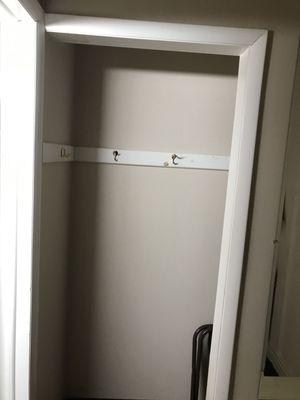 Painted drywall closet....