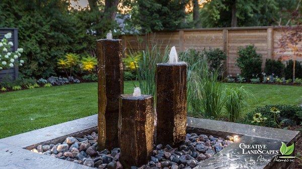 Basalt Column Water Feature
          Jericho NY