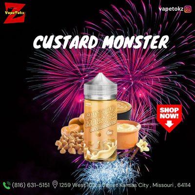 Custard Monster is now available at Vape Tokz!