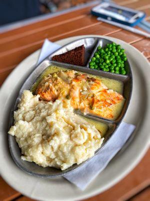 Salmon TV dinner