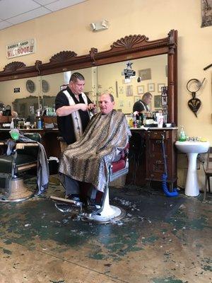 A Yesteryear's Barber Shop