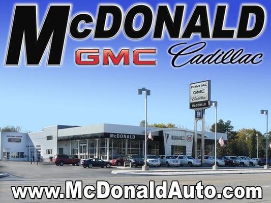 McDonald GMC Cadillac main showroom