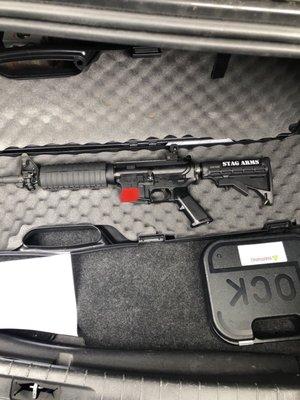 Stagg Arms, mil-spec, AR15. came with extra stuff.