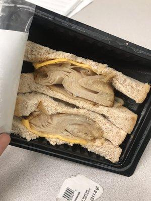 Molded sandwich