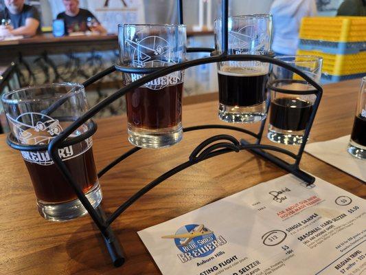 Sampler - Scotch Ale, Belgian Quadrupel, Vanilla Porter and Chocolate Oatmeal Stout