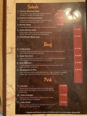 Menu for El Maguey