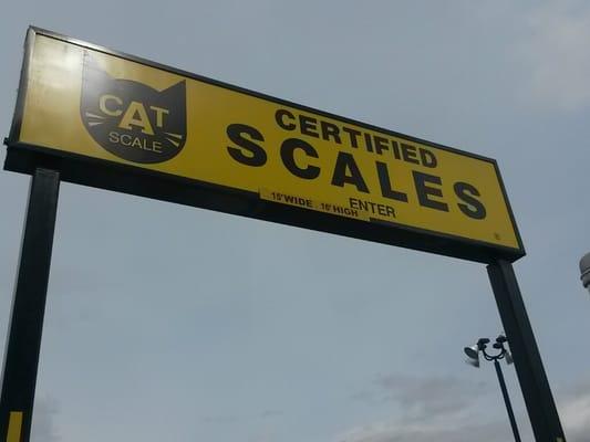 Sign for the scales