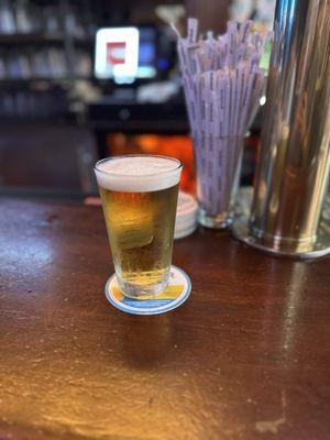 Cold beer. Very cheap during happy hour (Mon-Fri before 7pm)