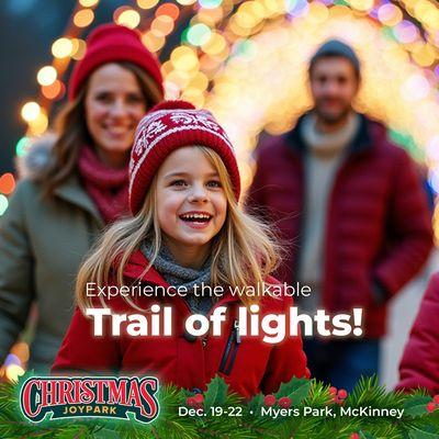 An over 100 foot long tunnel of lights will help welcome you to the park!