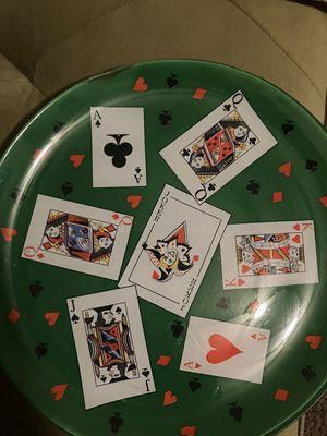 Play card plate