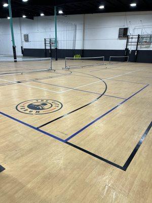 The gym is home to pickleball, basketball, volleyball and baseball