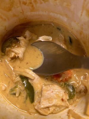 Red Curry** almost gone...yum!