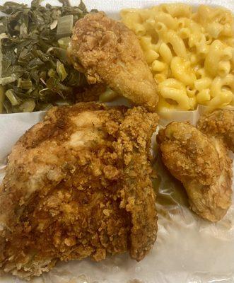 Large Meal (Fried Chicken, Collard Greens, Baked Mac & Cheese)