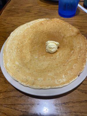 Pancake before I ate it  Stop by if your in Waco