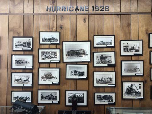 Photos showing the devastation of the Hurricane of 1928.