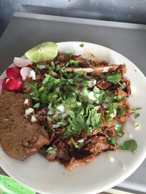 Birria de chivo seca sin salsa...