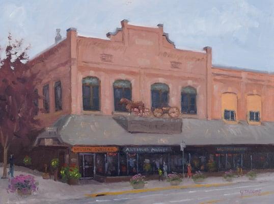 The Western Store, Oil on Canvas   12"x16" www.jefftroupefineart.blogspot.com