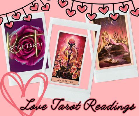 $25 Tarot Readings--Love or any topic!
 2/10/24-2/18/24 
Message to book yours today!