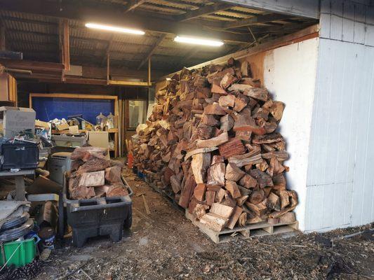 The whole lot of their cheap "bonfire" grade wood