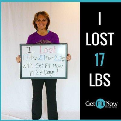 17lbs in just 28 days!!! WOW