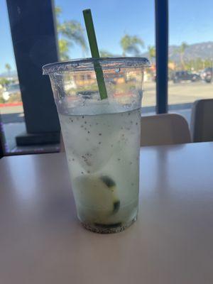 Agua Fresca - cucumber with chia