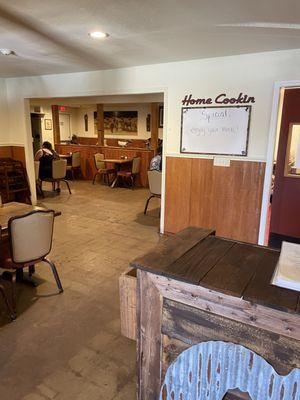 Hostess stand and Back dining area