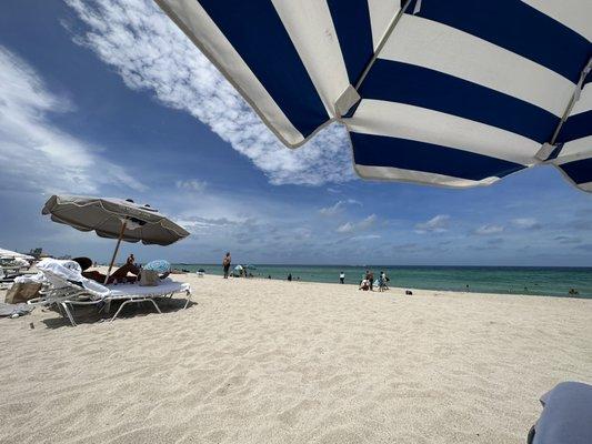 Bentley Beach Club private beach Miami Beach