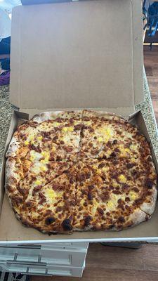 Kalua pork and pineapple pizza