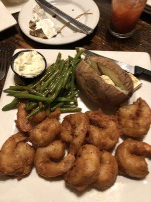 Fried shrimp.