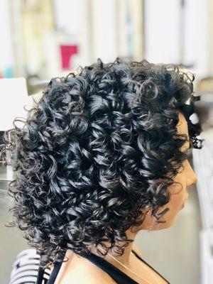 Flexi-Rod Set on Natural Hair