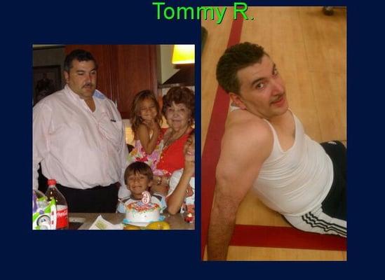 Congrats Tommy! 125 pound weight loss in 16 months.