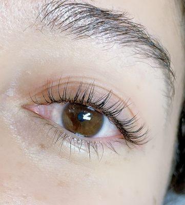 Keratin lash lift and tint