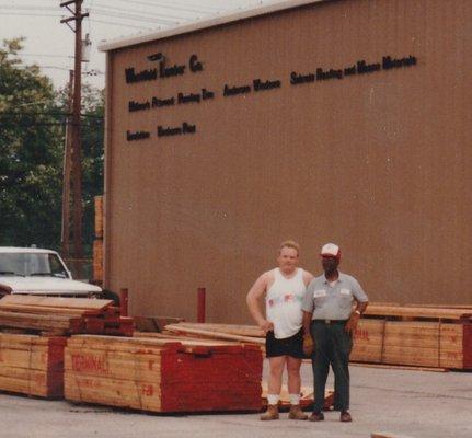 May 27th, 1989 @ Westfield Lumber. Eddie and Smitty.