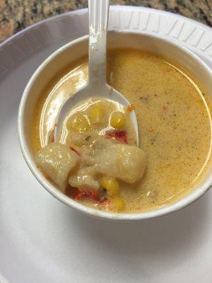 Shrimp and corn chowder