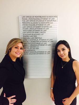 Principal and Junior Associate at our front door